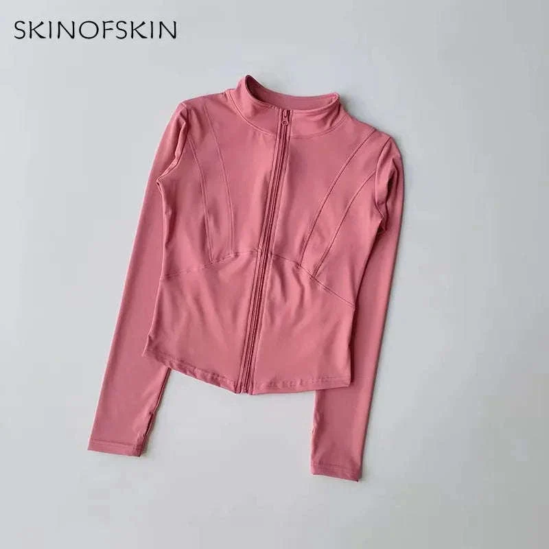 Women's Quick Dry Yoga Jacket with Seamless Comfort - Image 30