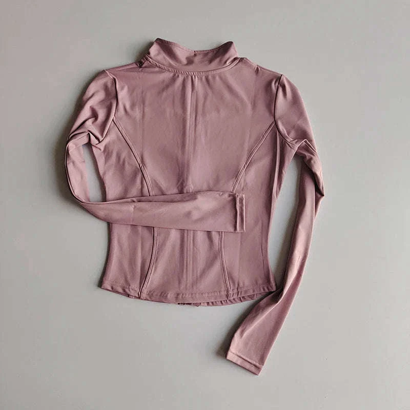 Women's Quick Dry Yoga Jacket with Seamless Comfort - Image 5