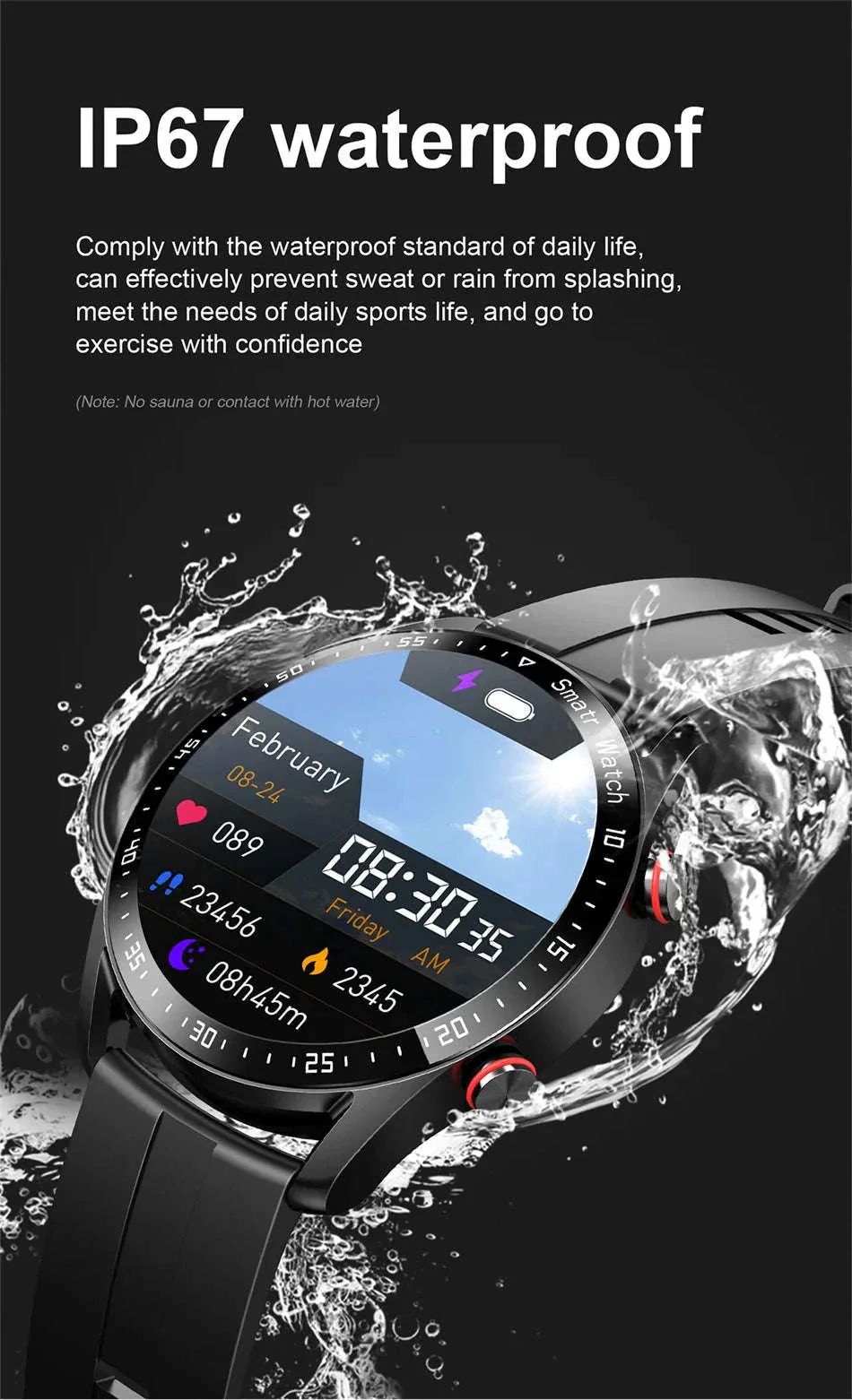 GT Series 1.53" IPS Fitness Tracker Smart Watch - Image 12