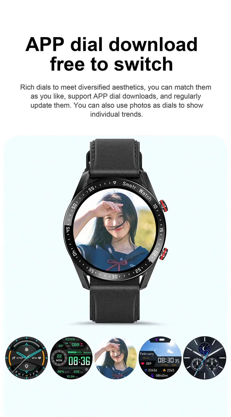 GT Series 1.53" IPS Fitness Tracker Smart Watch - Image 15