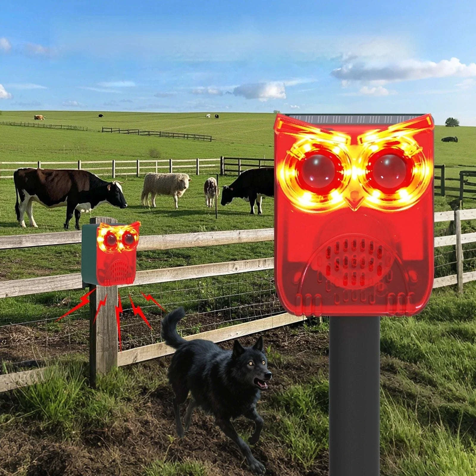 Solar Motion Sensor Alarm with Dog Barking & Gunshot Sounds - Image 18