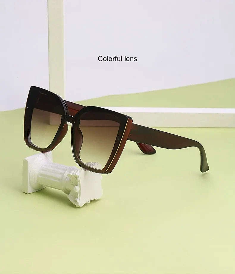 Oversized Cat Eye Sunglasses for Women with UV400 Protection - Image 13