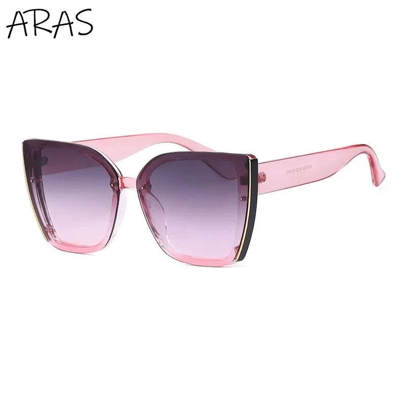 Oversized Cat Eye Sunglasses for Women with UV400 Protection - Image 33