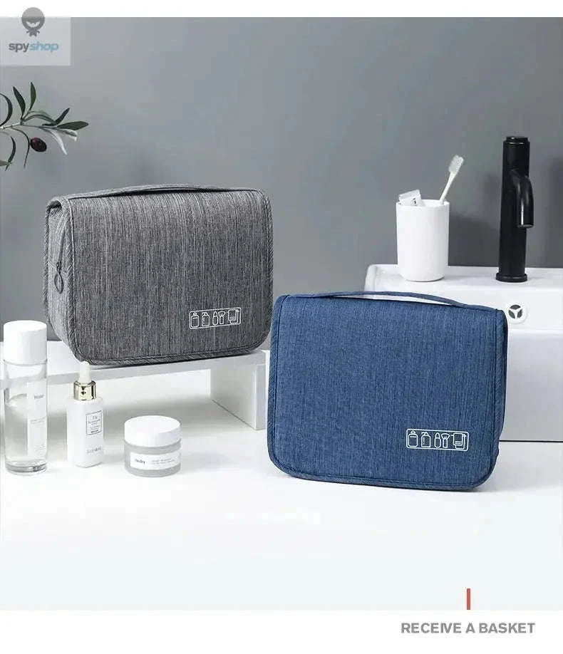 Travel Toiletry Bag with Hanging Hook and Organized Storage - Image 15