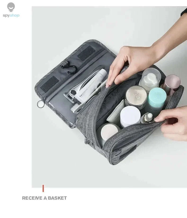 Travel Toiletry Bag with Hanging Hook and Organized Storage - Image 16