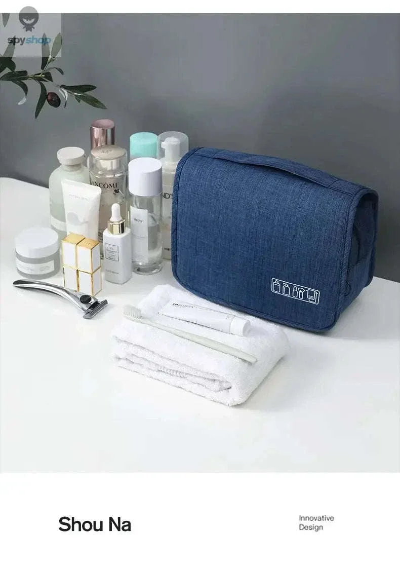 Travel Toiletry Bag with Hanging Hook and Organized Storage - Image 17