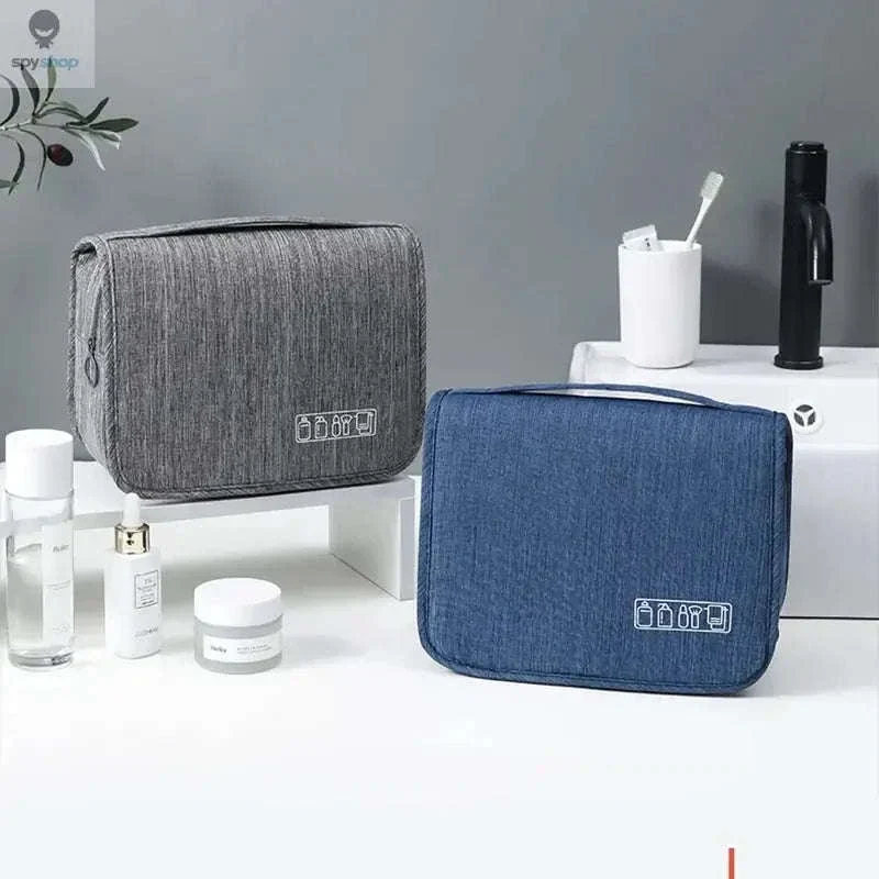 Travel Toiletry Bag with Hanging Hook and Organized Storage - Image 3