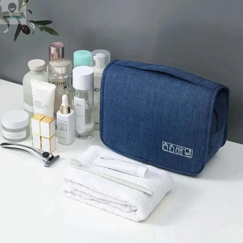 Travel Toiletry Bag with Hanging Hook and Organized Storage - Image 4