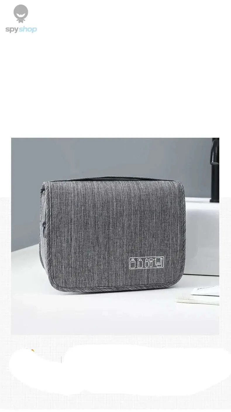 Travel Toiletry Bag with Hanging Hook and Organized Storage - Image 7