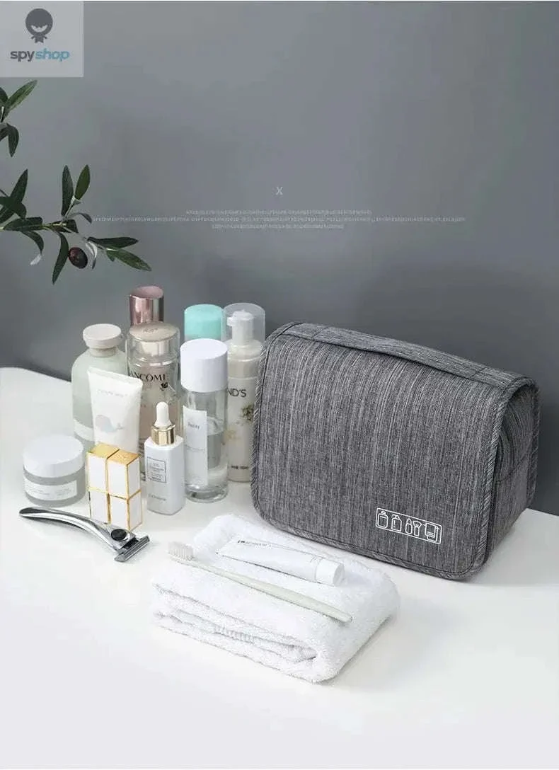 Travel Toiletry Bag with Hanging Hook and Organized Storage - Image 8