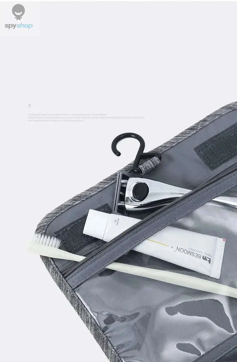 Travel Toiletry Bag with Hanging Hook and Organized Storage - Image 9