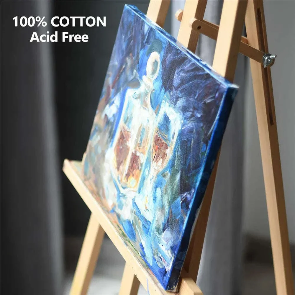 Pack of 4 White Square Primed Canvas Boards - Image 14