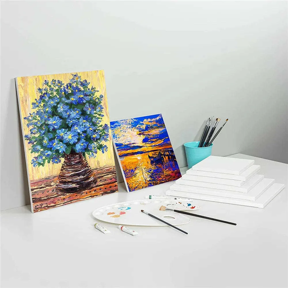 Pack of 4 White Square Primed Canvas Boards - Image 7
