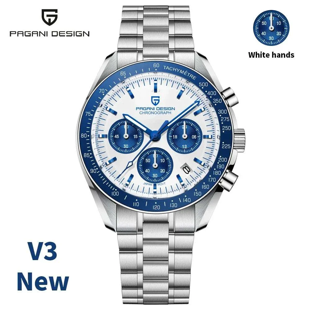 Pagani Design PD-1701 Moon Chronograph Quartz Watch 100M - Image 35