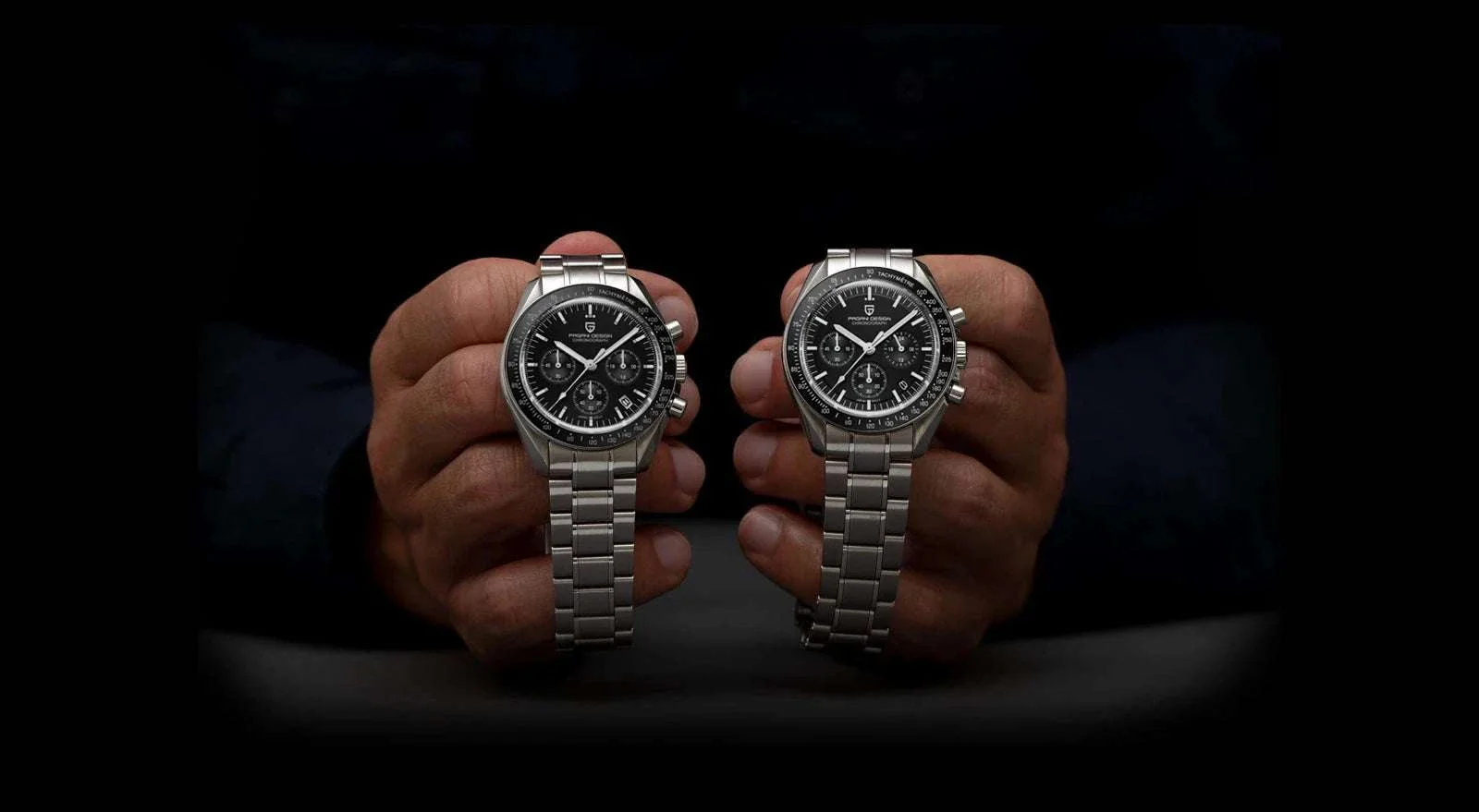 Pagani Design PD-1701 Moon Chronograph Quartz Watch 100M - Image 9