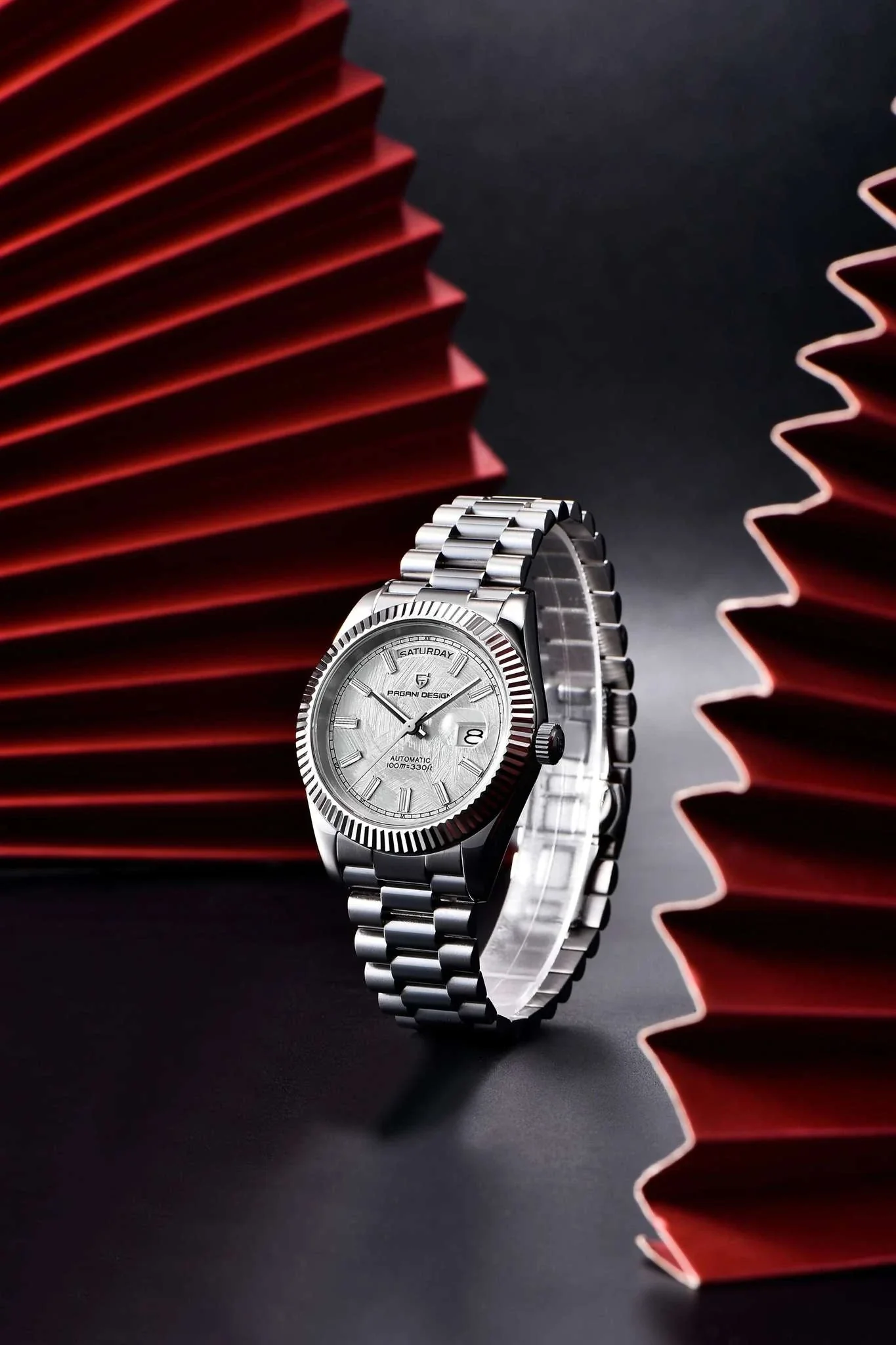 Pagani Design Automatic Gold Watch 40MM Sapphire Steel Waterproof - Image 26