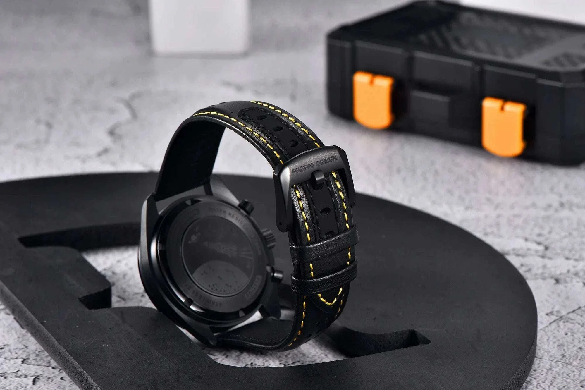 Pagani Design Moon Dark Chronograph Watch AR Sapphire 100M - Image 22
