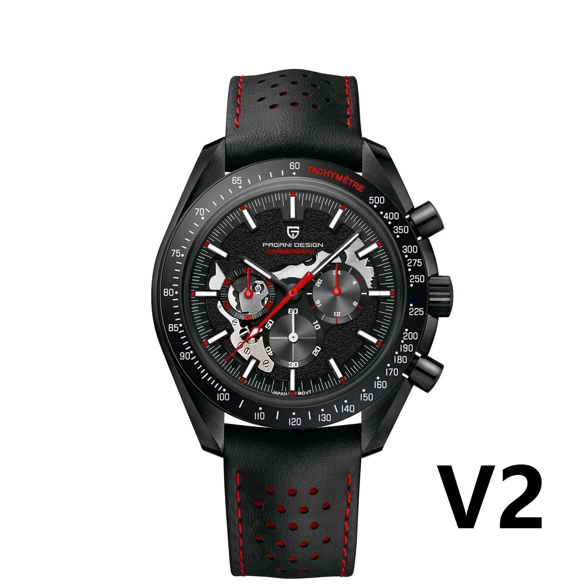 Pagani Design Moon Dark Chronograph Watch AR Sapphire 100M - Image 27