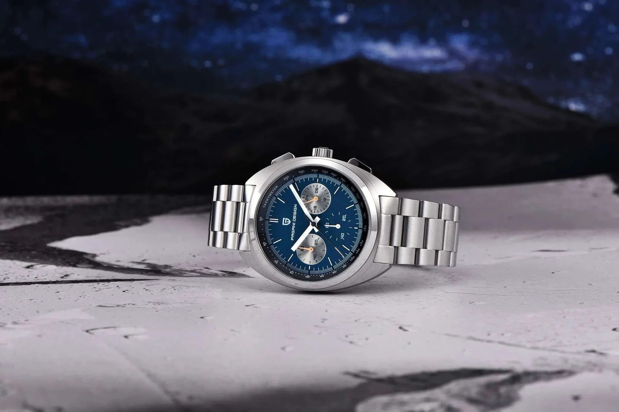 Pagani Design Panda Dial Chronograph Watch Sapphire Steel 10Bar - Image 17