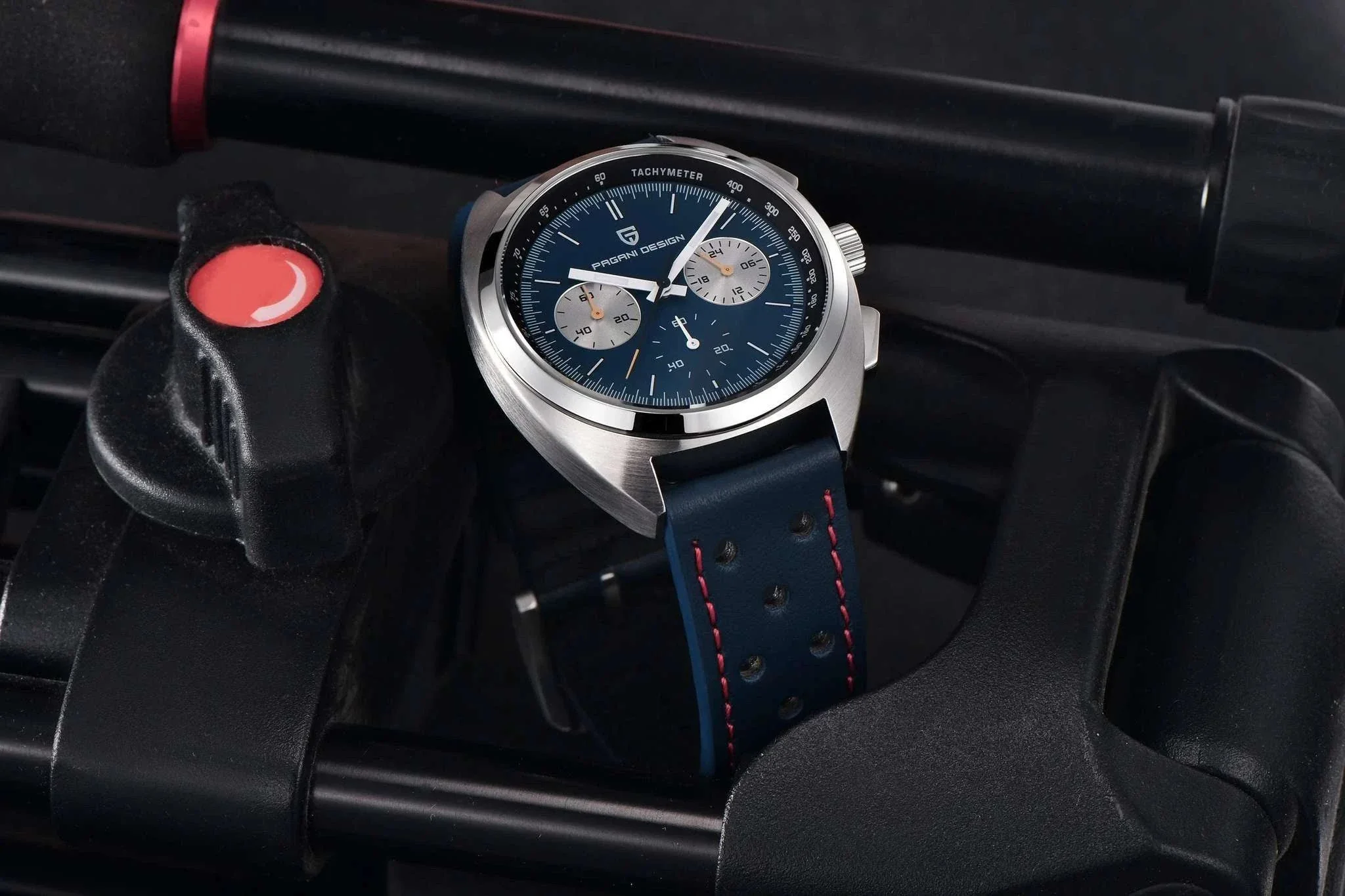 Pagani Design Panda Dial Chronograph Watch Sapphire Steel 10Bar - Image 24