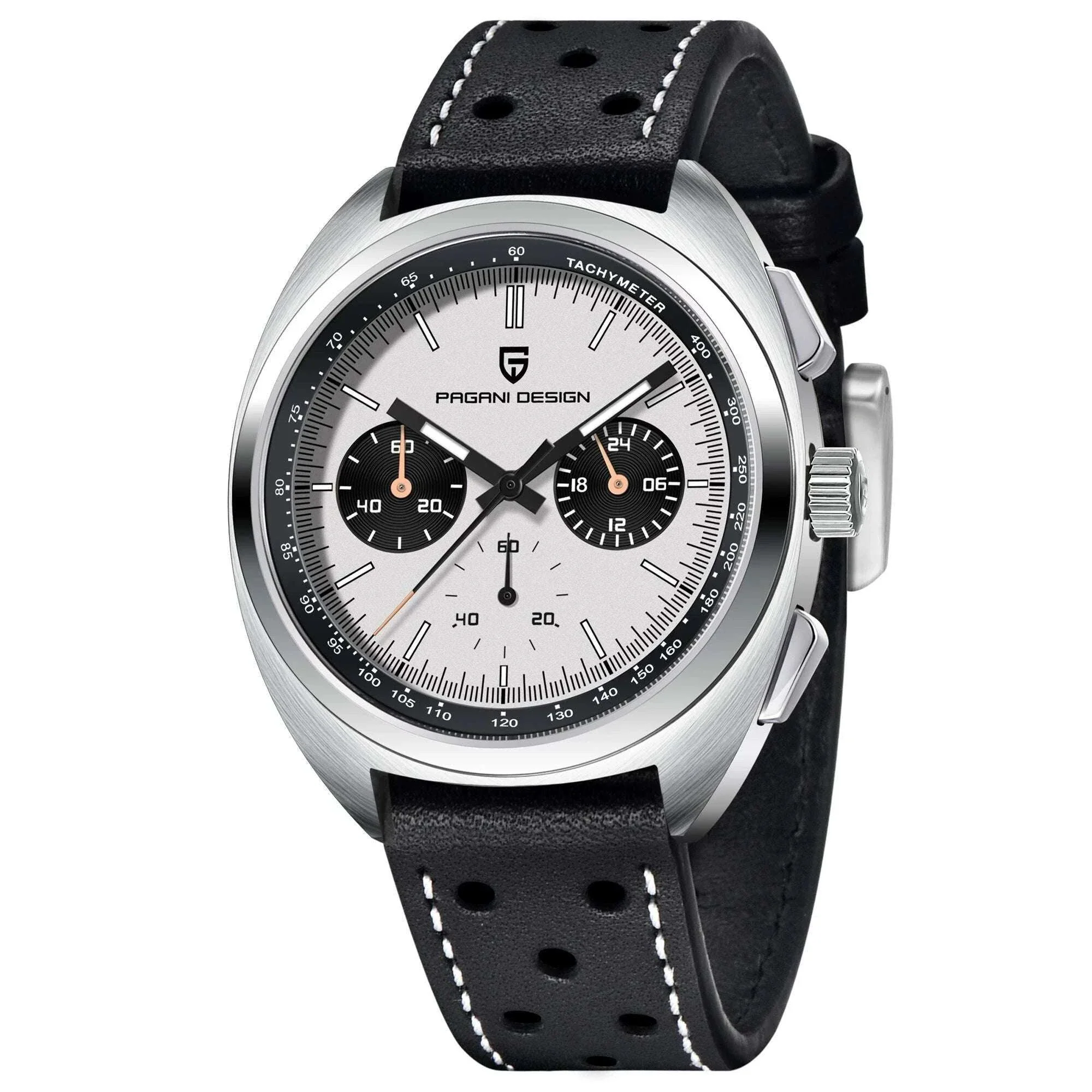 Pagani Design Panda Dial Chronograph Watch Sapphire Steel 10Bar - Image 32