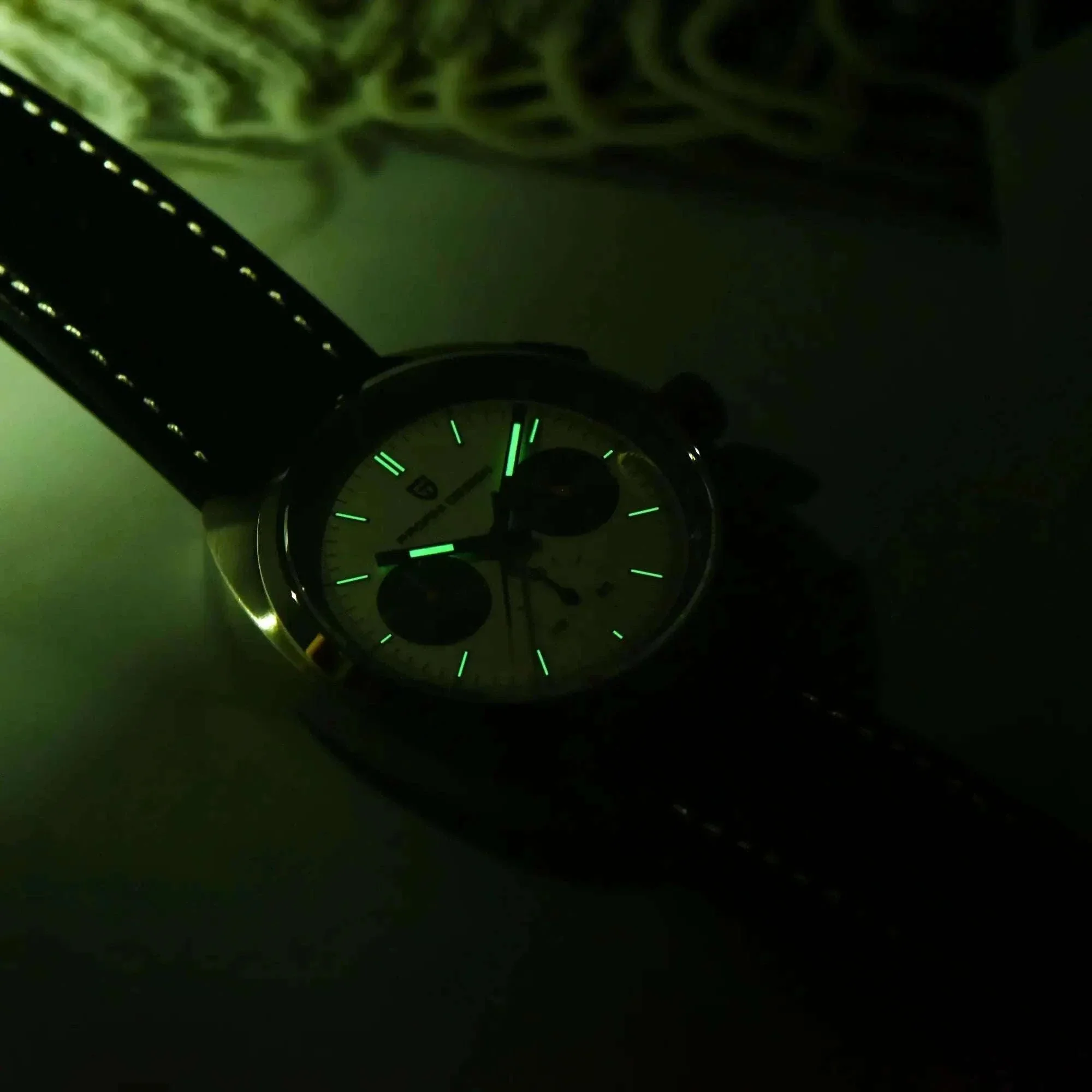 Pagani Design Panda Dial Chronograph Watch Sapphire Steel 10Bar - Image 5