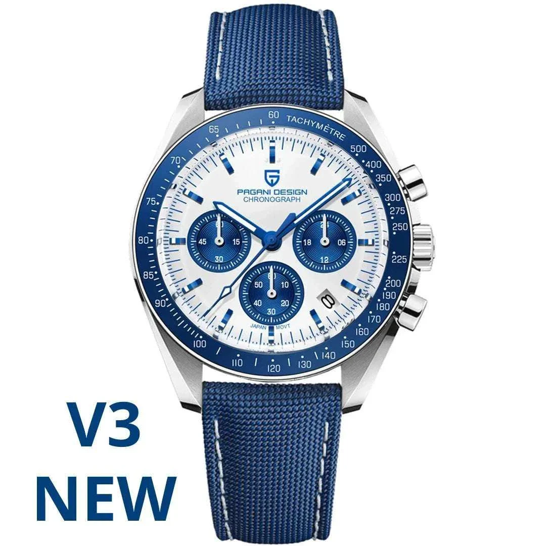Pagani Design Chronograph Men’s Watch Sapphire Quartz 100M Water - Image 44
