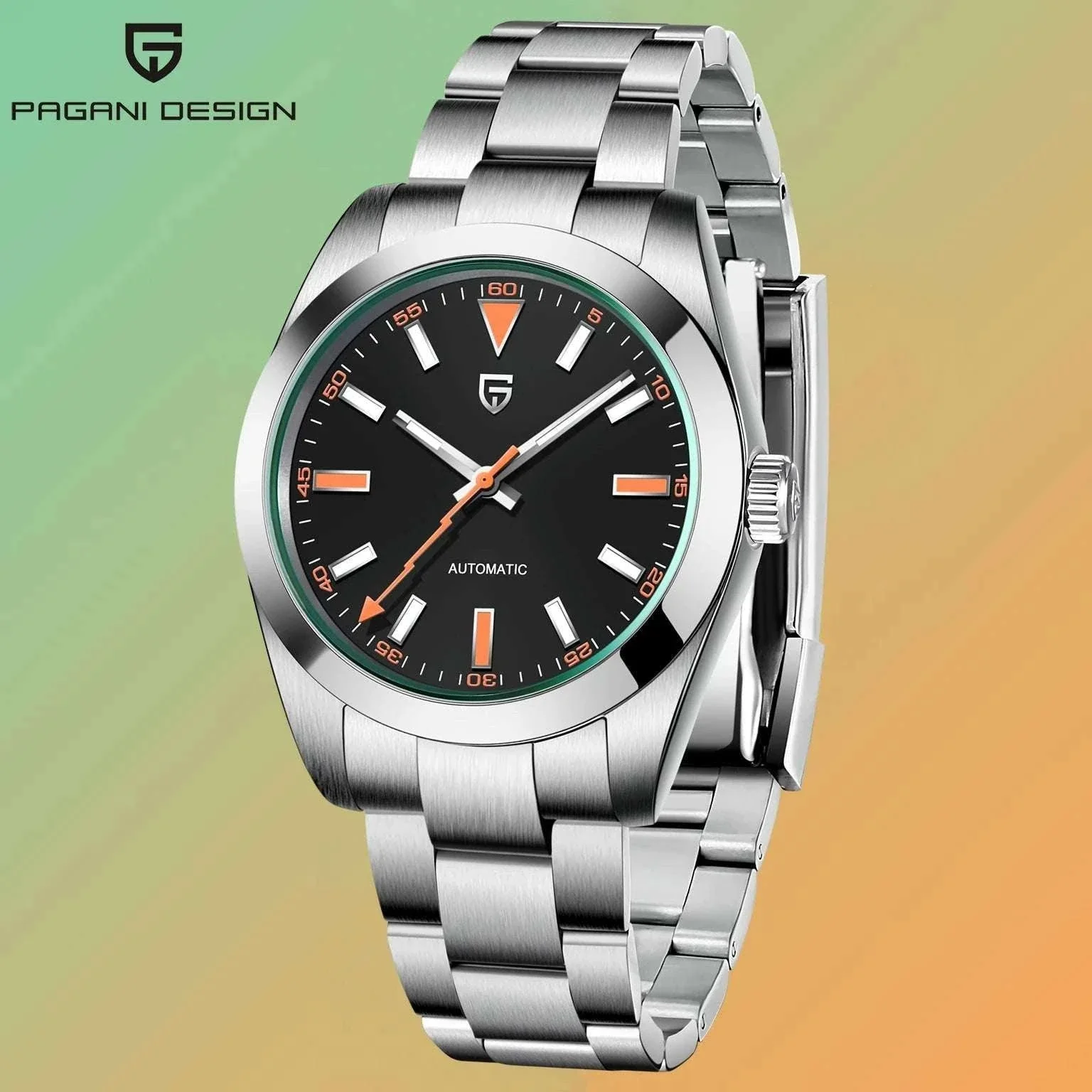 Pagani Design Automatic Men's Watch Green Dial Sapphire Crystal