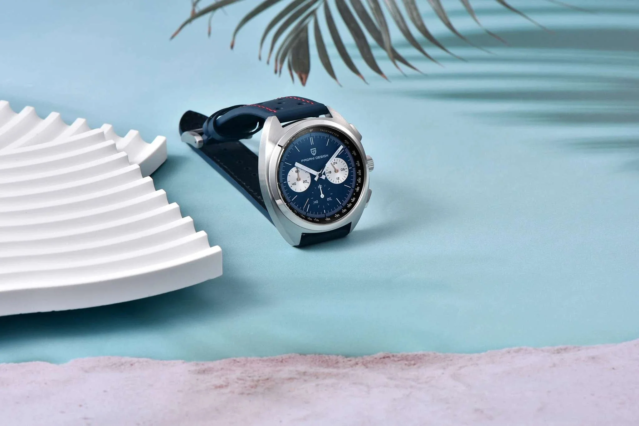Pagani Design Panda Dial Chronograph Watch VK63 Sapphire - Image 13