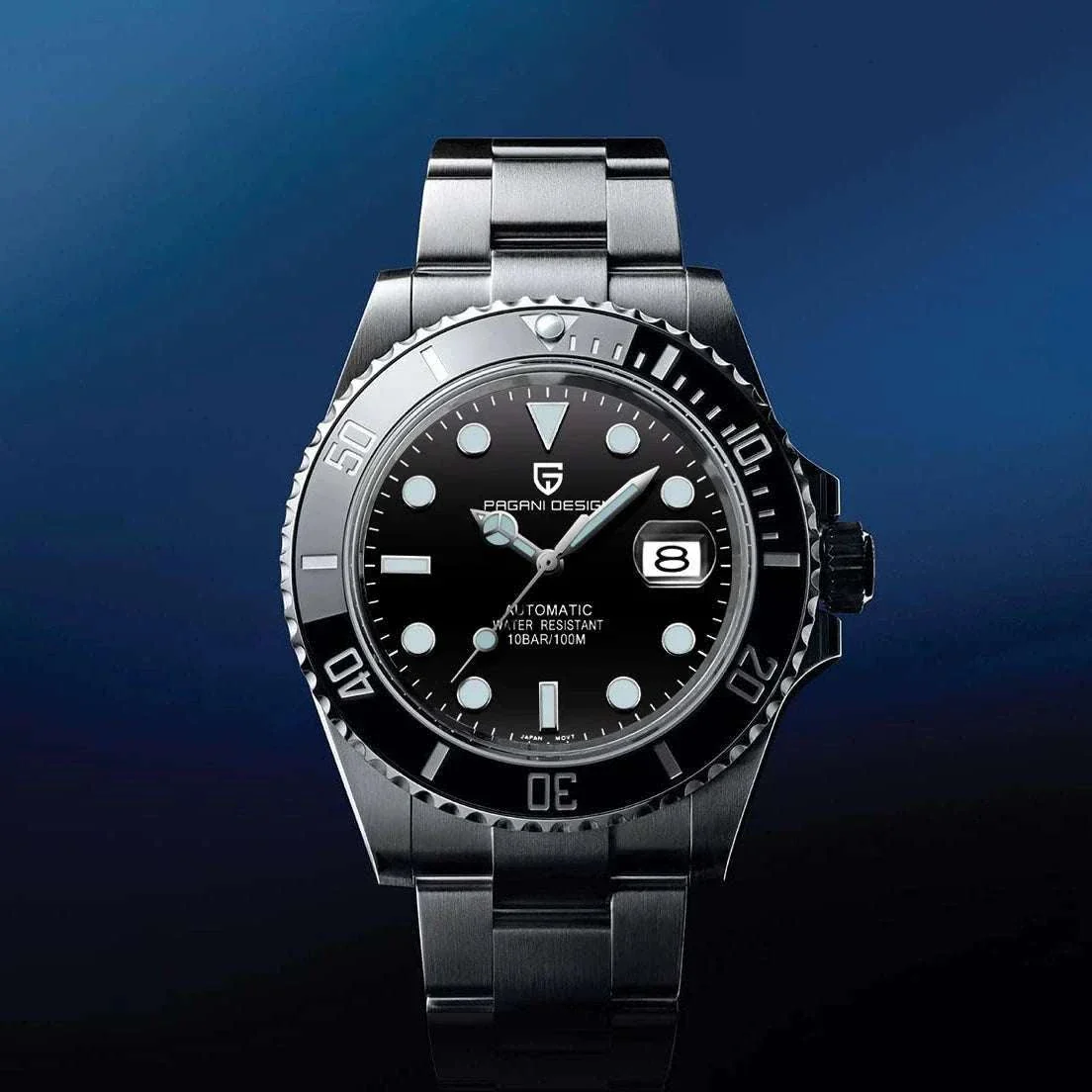 Men’s Automatic Mechanical Watch Sapphire Steel 10Bar Waterproof