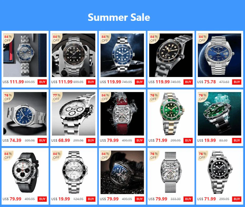 Men’s Automatic Mechanical Watch Sapphire Steel 10Bar Waterproof - Image 28
