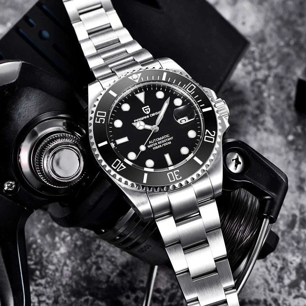 Men’s Automatic Mechanical Watch Sapphire Steel 10Bar Waterproof - Image 3