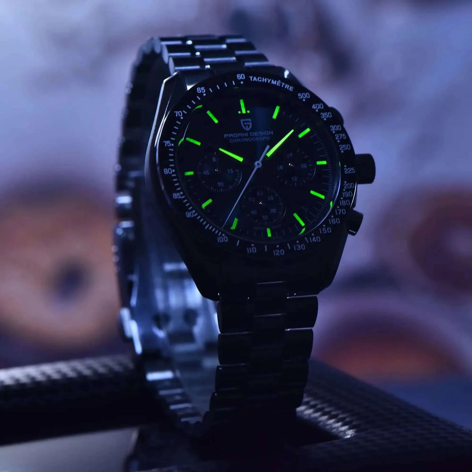 Pagani Design PD1701 Moonwatch Chronograph Sapphire Steel Watch - Image 6