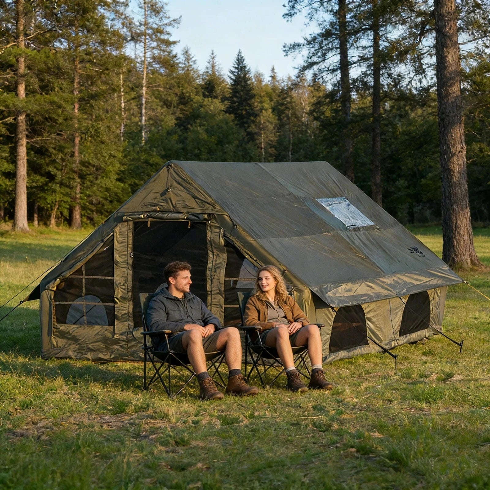 Inflatable Camping Tent for 4-8 Persons with Carry Bag - Image 6