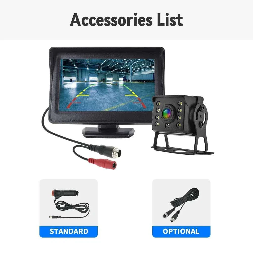 4.3" HD Backup Camera System with Monitor for Car & Truck - Image 17