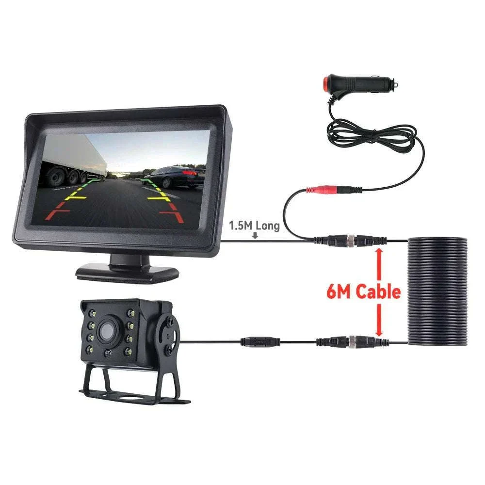 4.3" HD Backup Camera System with Monitor for Car & Truck - Image 22