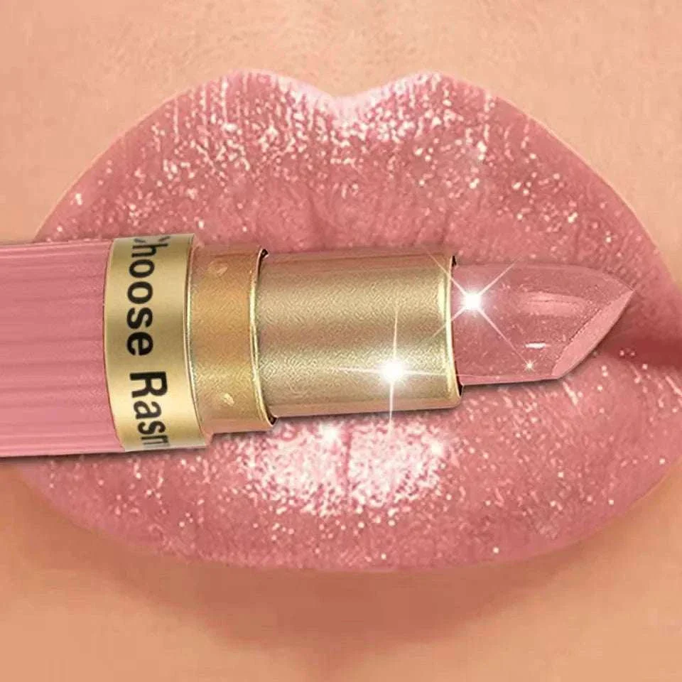Pearlescent Pink Glitter Velvet Lipstick