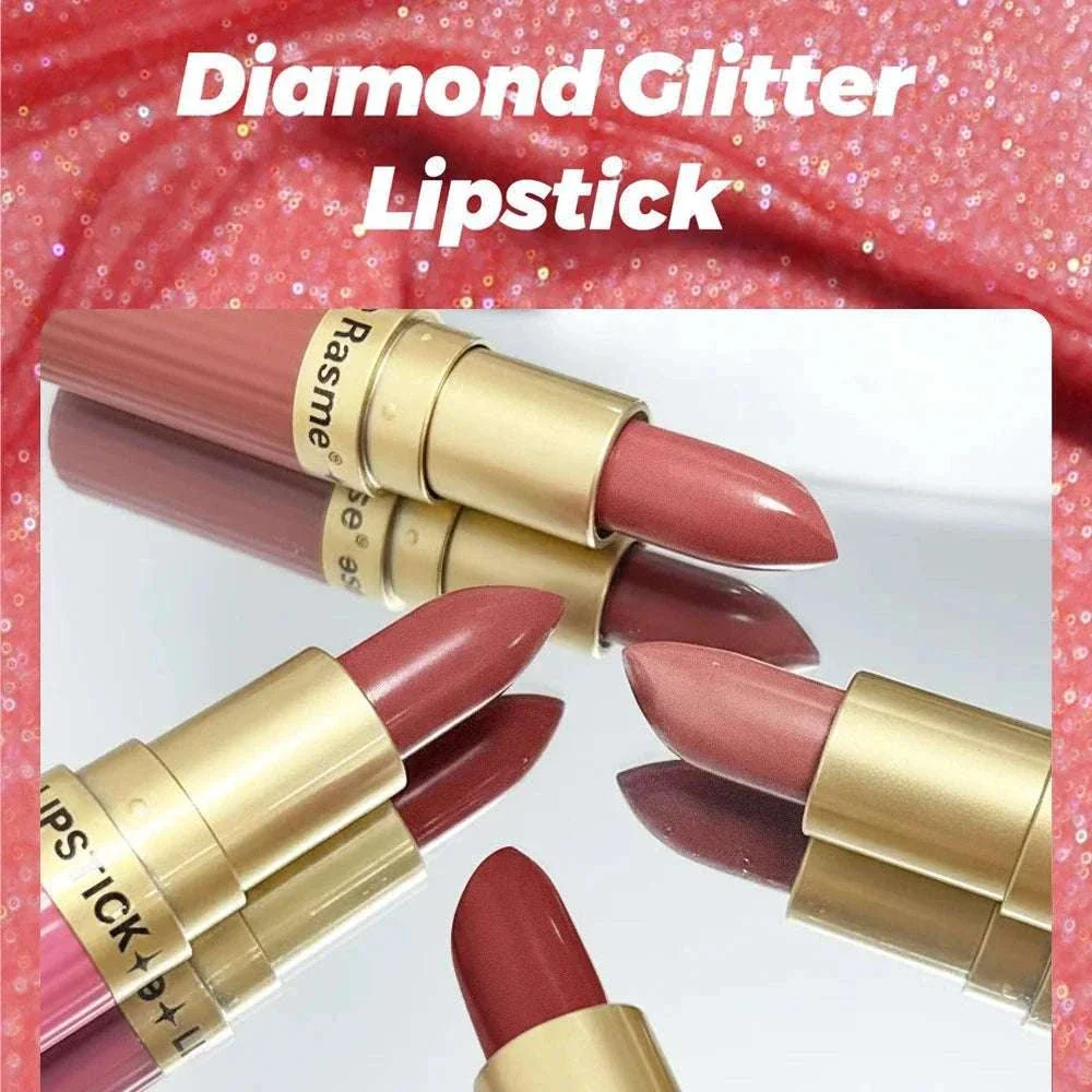 Pearlescent Pink Glitter Velvet Lipstick - Image 4