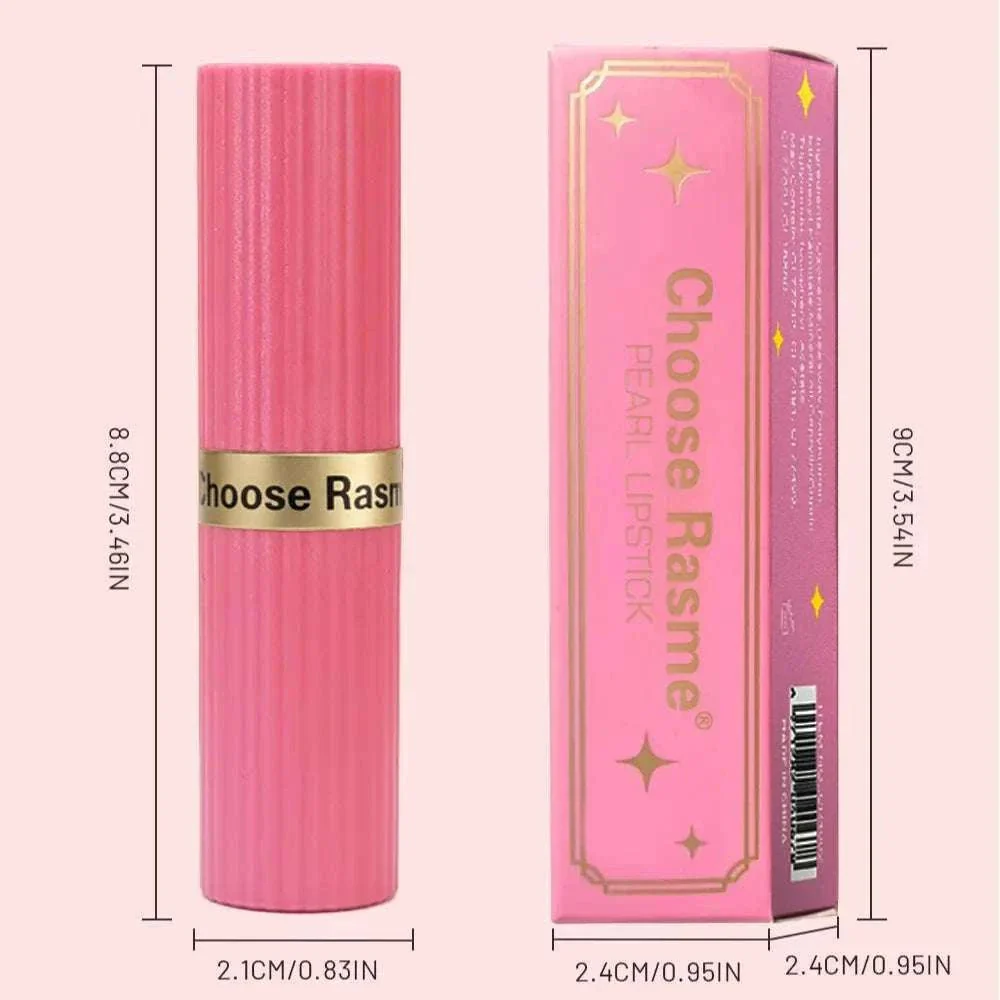 Pearlescent Pink Glitter Velvet Lipstick - Image 6