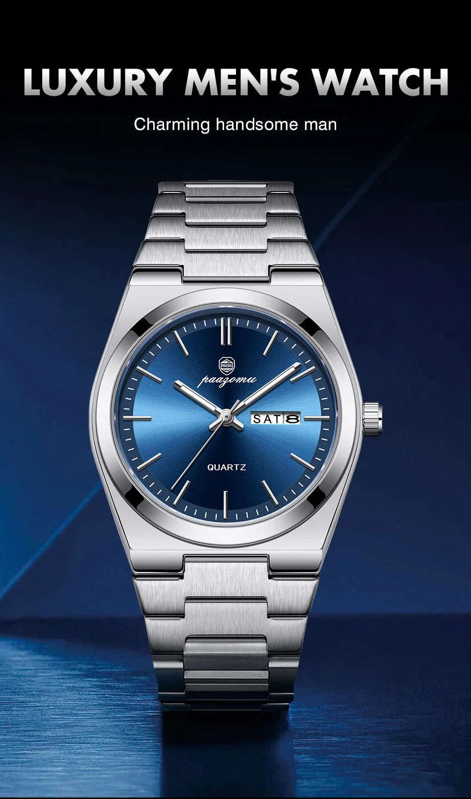 Luxury Sport Quartz Watch for Men with Luminous Dial - Image 7