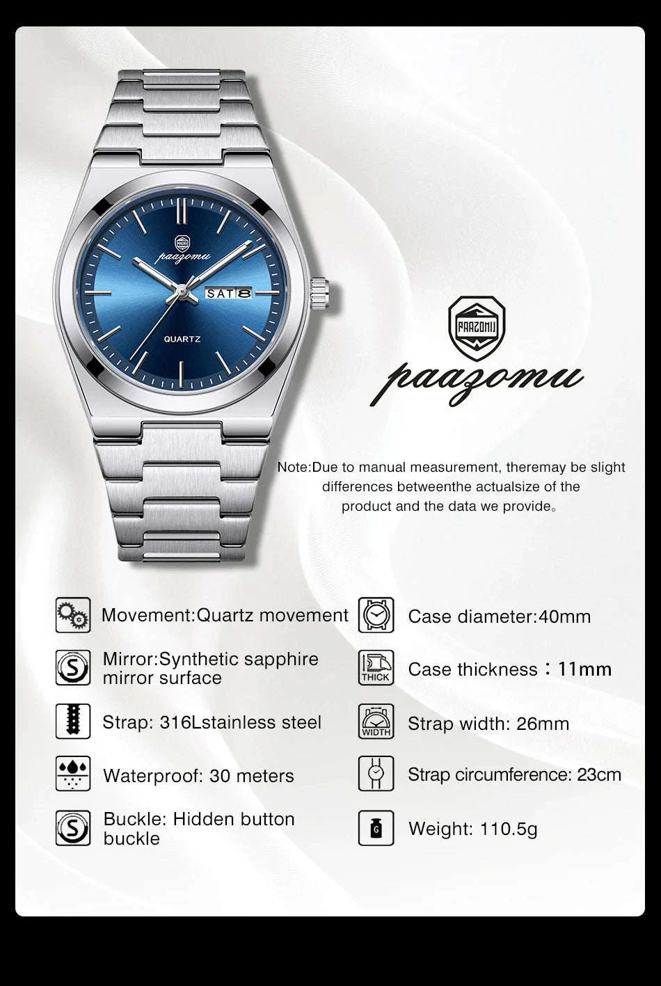 Luxury Sport Quartz Watch for Men with Luminous Dial - Image 9