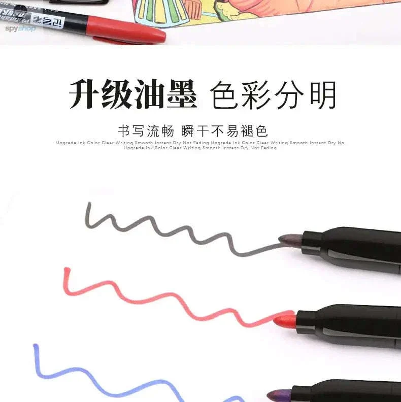 Permanent Marker Pen Set for Clean, Waterproof Lines - Image 15