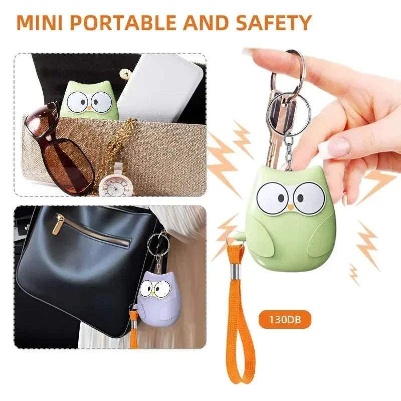 130dB Personal Safety Alarm Keychain with LED Light - Image 4