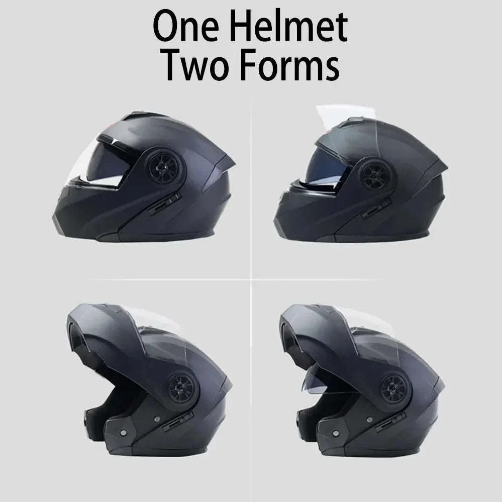 Dual Lens Motorcycle Helmet for Clear Vision and Protection - Image 5