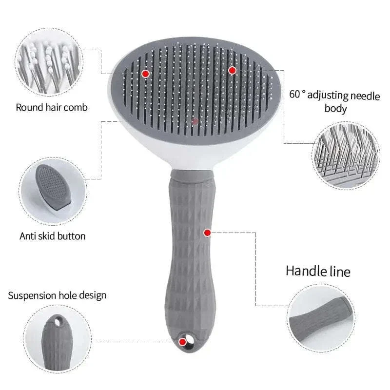 Self-Cleaning Pet Brush & Comb for Easier Grooming - Image 4