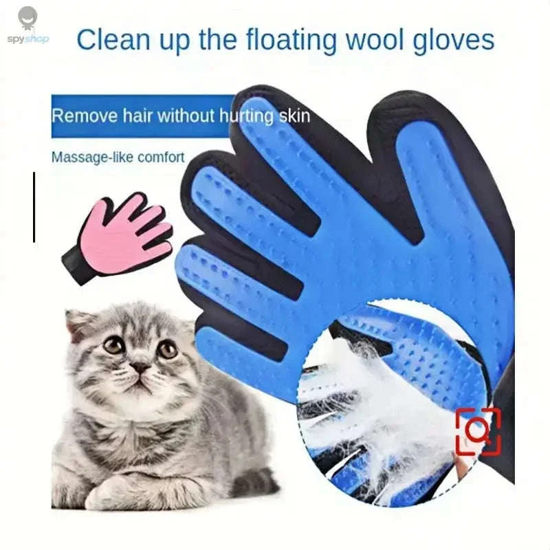 Pet Hair Glove Comb for Gentle Shedding Control - Image 2