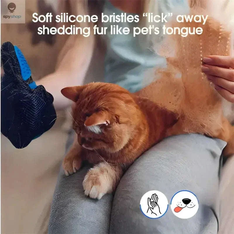Pet Hair Glove Comb for Gentle Shedding Control - Image 3