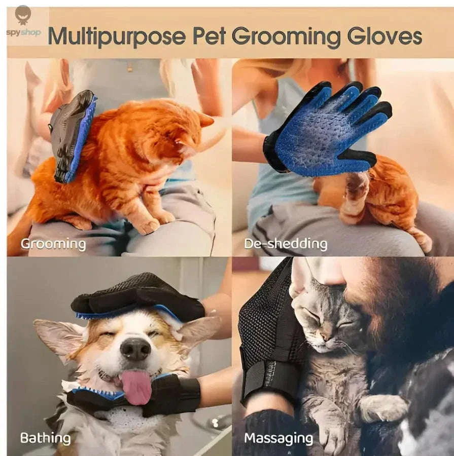 Pet Hair Glove Comb for Gentle Shedding Control - Image 6