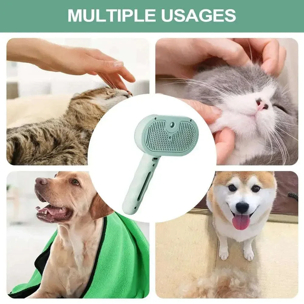 Pet Spray Hair Comb with Steam Mist Grooming Brush - Image 11