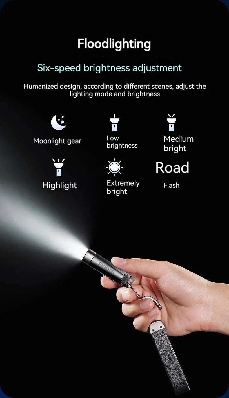 Philips SFL1121 Mini Rechargeable Keychain LED Flashlight - Image 12
